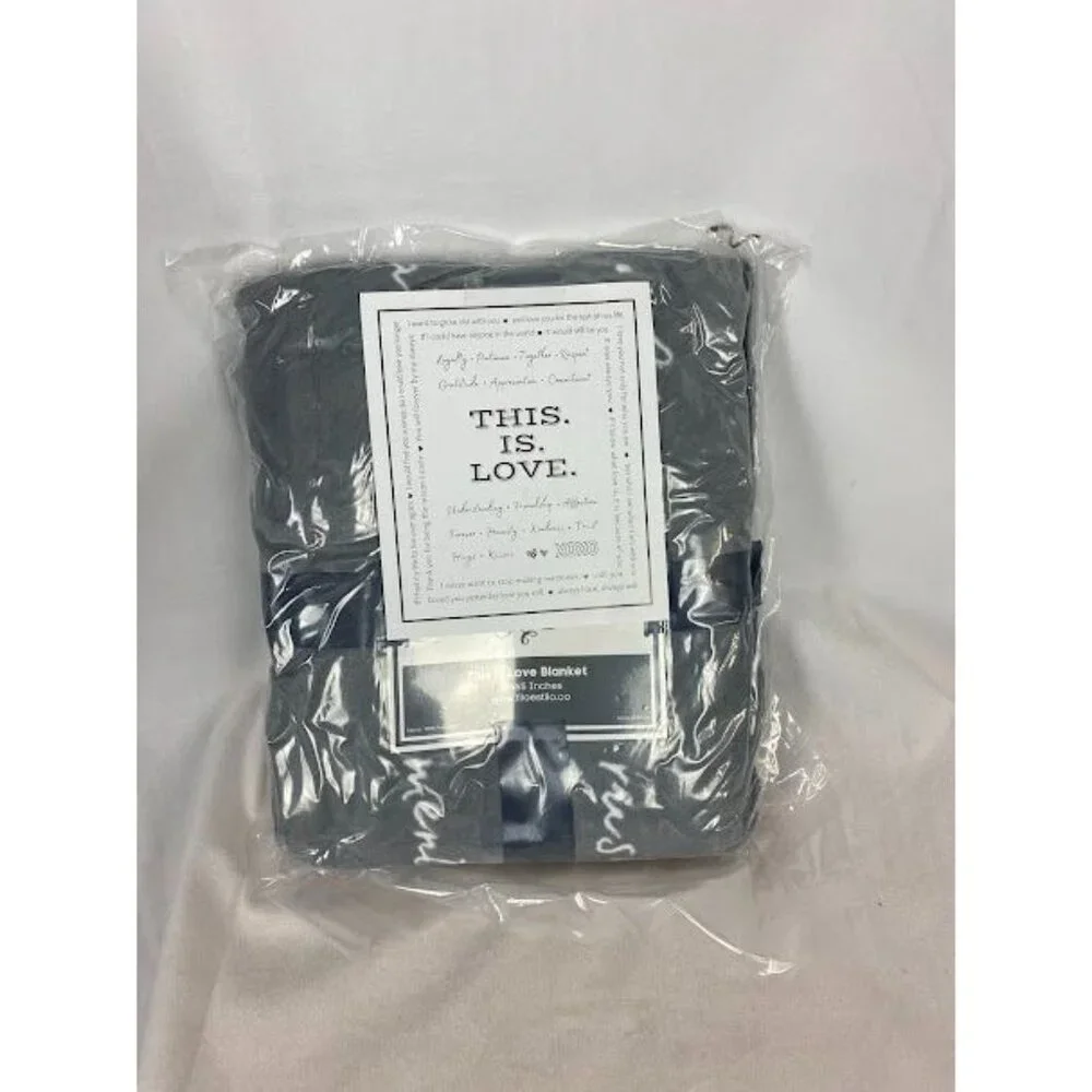 Filo Estilo Love Blanket I Love you Gift Wedding Anniversary Romantic 65 X 50 in